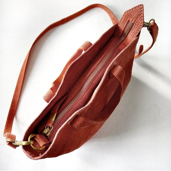 Madewell medium transport crossbody orange/rust color - Picture 2 of 7